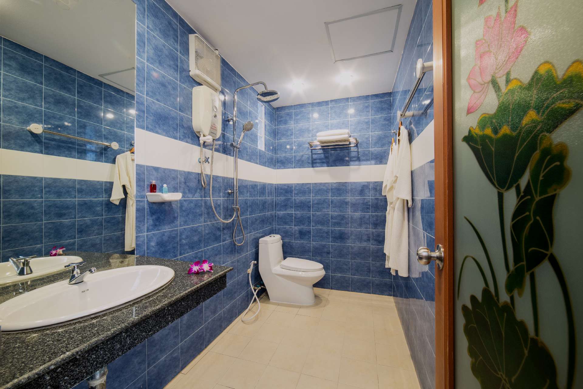 Bathroom with hot water and shower - Ma Maison Phuket in Bang Tao Beach 004